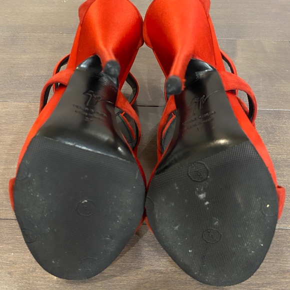 Giuseppe Zanotti Satin Heels with Metal Accent - Picture 9 of 9